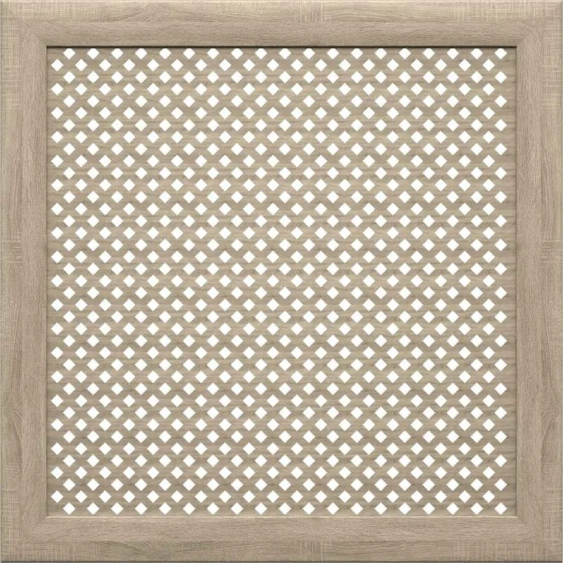Экран на батарею отопления STELLA МДФ 60x60 см., Глория дуб винтаж ЦБ-00002225