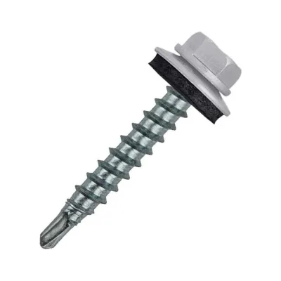 Саморез кровельный СаМат Плюс 4,8х51 RAL 7004 (серый светл) (40 шт) KRP-5798