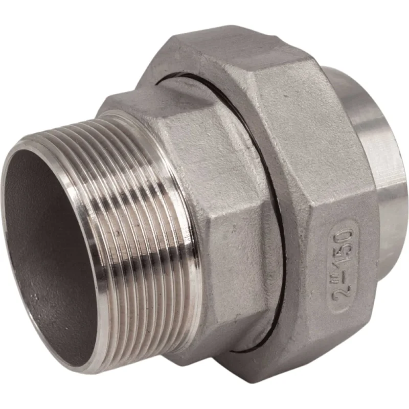 Американка NEWKEY c/нр нержавеющая сталь AISI304 DN50 (2), (CF8), PTFE, PN16 NK-AW/M50/4
