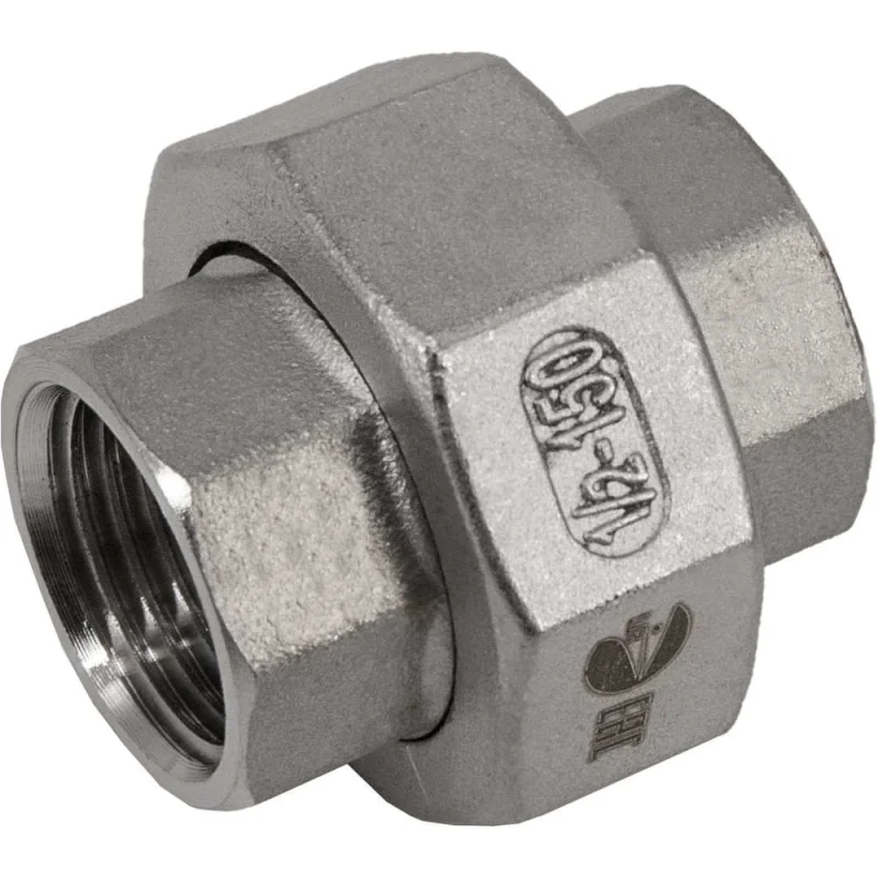Американка NEWKEY вр/вр нержавеющая, AISI316 DN15 (1/2), (CF8М), PTFE, PN16 NK-ADD15/6