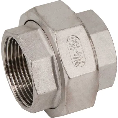 Американка NEWKEY вр/вр нержавеющая, AISI316 DN32 (1_1/4), (CF8M), PTFE, PN16 NK-ADD32/6