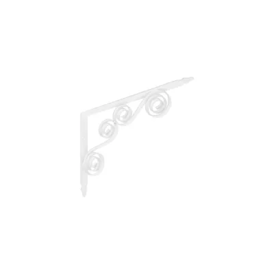 Кронштейн фигурный DOMART 350x250 мод.8 белый 4620031740612