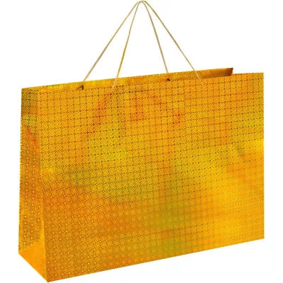 Пакет подарочный Золотая сказка 70x16x50см, BIG SIZE, голография, 1 штука, цвет в ассортименте 609732