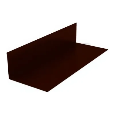 Планка примыкания верхняя МЕТАЛЛИК И КО 145x250x2000, Оц 0.40, RAL 8017, в пленке О0000052446
