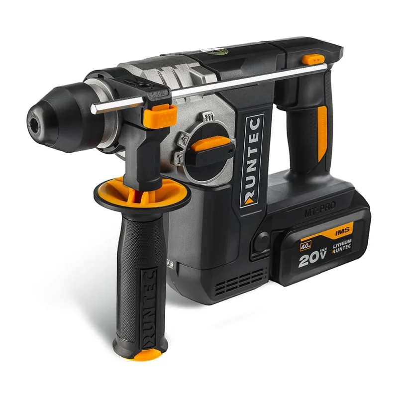 Перфоратор аккумуляторный RUNTEC PRO 2.3Дж, 20В, 2*4Ач, 750Вт RT-EH750