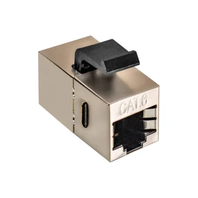 Модуль проходной ExeGate CP45-KJ-SH-C5e RJ45-RJ45, Кат.5e, экранированный 297347