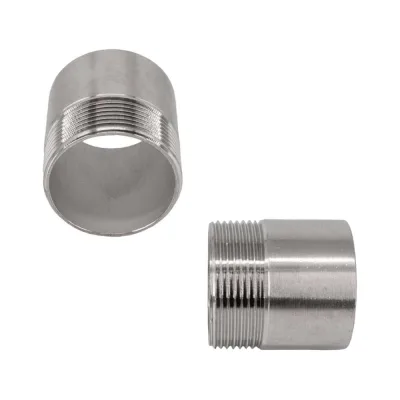 Ниппель приварной NEWKEY нержавеющий, AISI304 DN40 (1_1/2), (CF8), PN16 набор 2 шт NAB2-NK-NE40/4