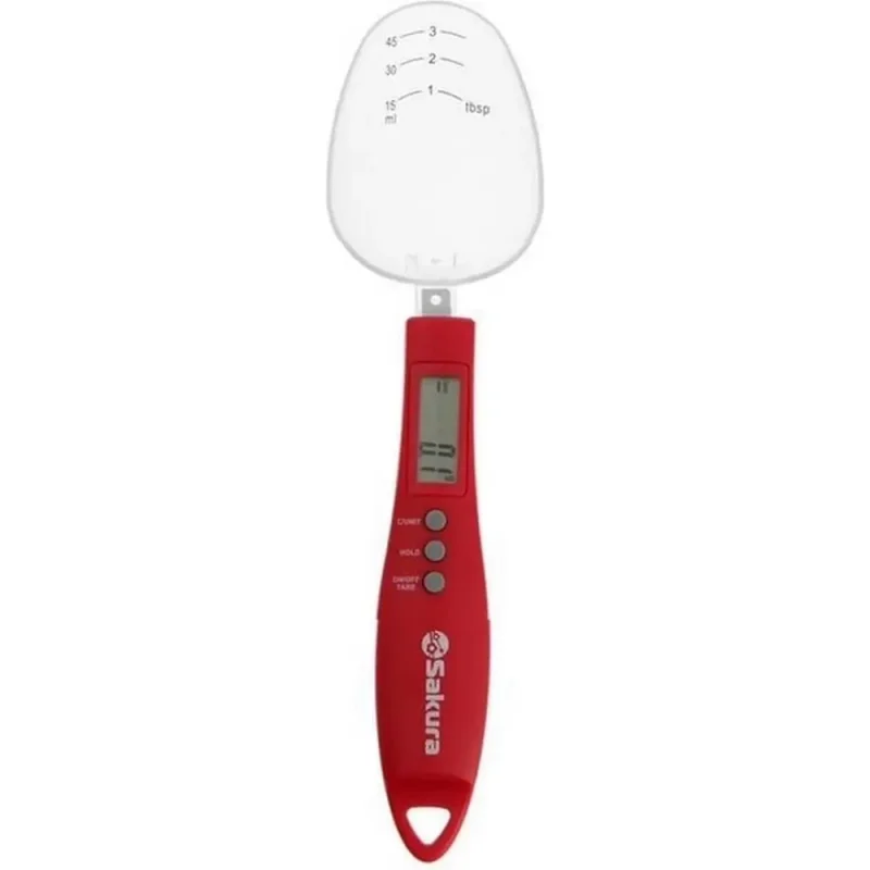 Весы-ложка кухонные Sakura SA-6083RW красн/бел РТ-00061517