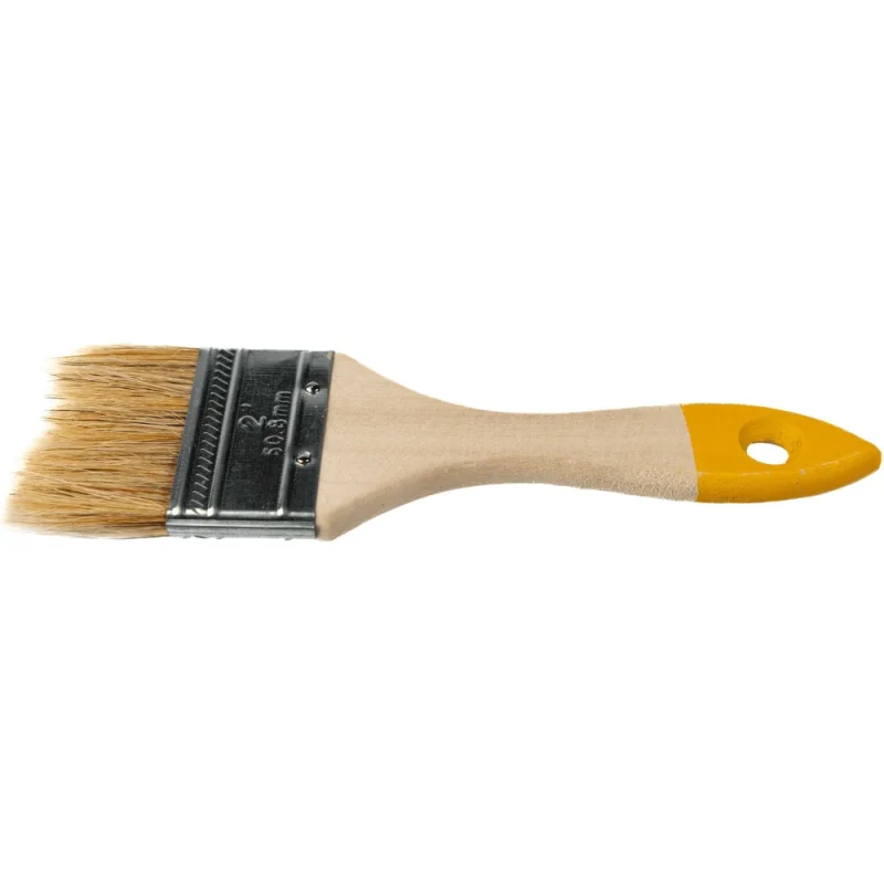 Плоская малярная кисть SAMGRUPP с деревянной ручкой, 50 мм, 2" SAMC-027001050