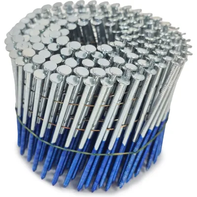 Строительные барабанные гвозди Finka 3.1х90 Ring NK цинк, 1600шт CN-3190NK-R