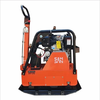 Виброплита реверсивная Samsan RP35 с двиг. Hi-Earns diesel 186FAE,Estarter, with batt 330кг. RP3517