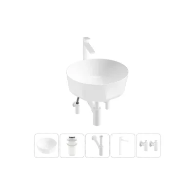Комплект Wellsee 5 в 1 Lavinia Boho Bathroom Sink накладная раковина 42x42 см 20215804R