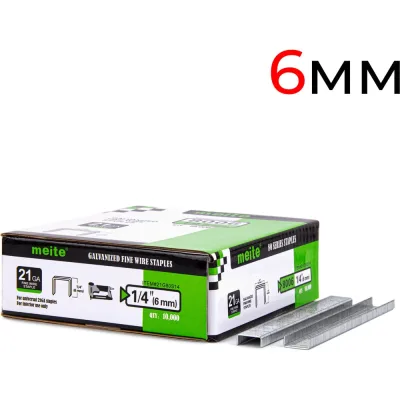 Скоба мебельная обивочная MEITE 80/06 (A-06), 10 тыс шт 21G80S14