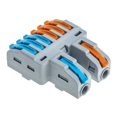 Разветвительная рычажковая клемма duwi CMK-526 PRO 2x6 0.08-4мм2 4шт 26661 1