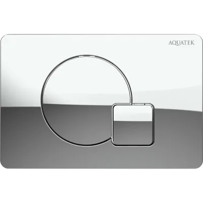 Панель смыва AQUATEK KDI-0000067(QB) Хром глянец (клавиши круг/квадрат), 162х244 мм 00000147114