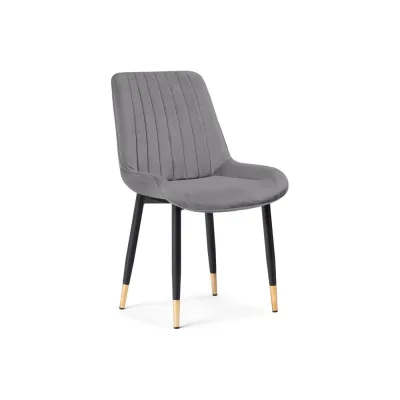 Стул на металлокаркасе Woodville seda 1 dark gray/gold/black 15285