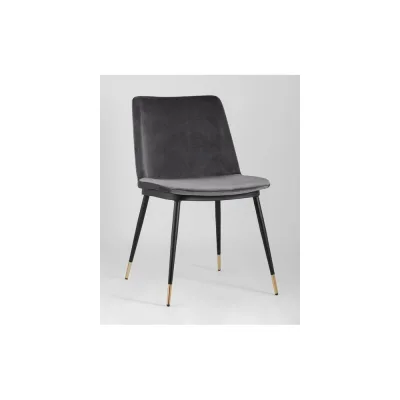 Стул для кухни обеденный Стул Груп Мелисса, велюр, темно-серый FDC8028 DARK GREY FUT-81