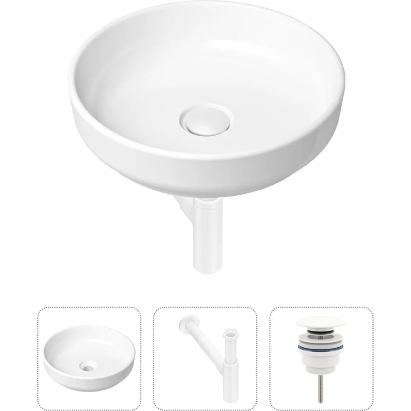 Накладная раковина для ванной Lavinia Boho Bathroom Sink Slim в комплекте 3 в 1 21520206