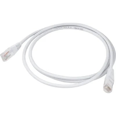 Патч-корд TWT RJ45-RJ45, 4 пары, UTP, категория 5е, 1.5 м, белый, 45-45-1.5-WH