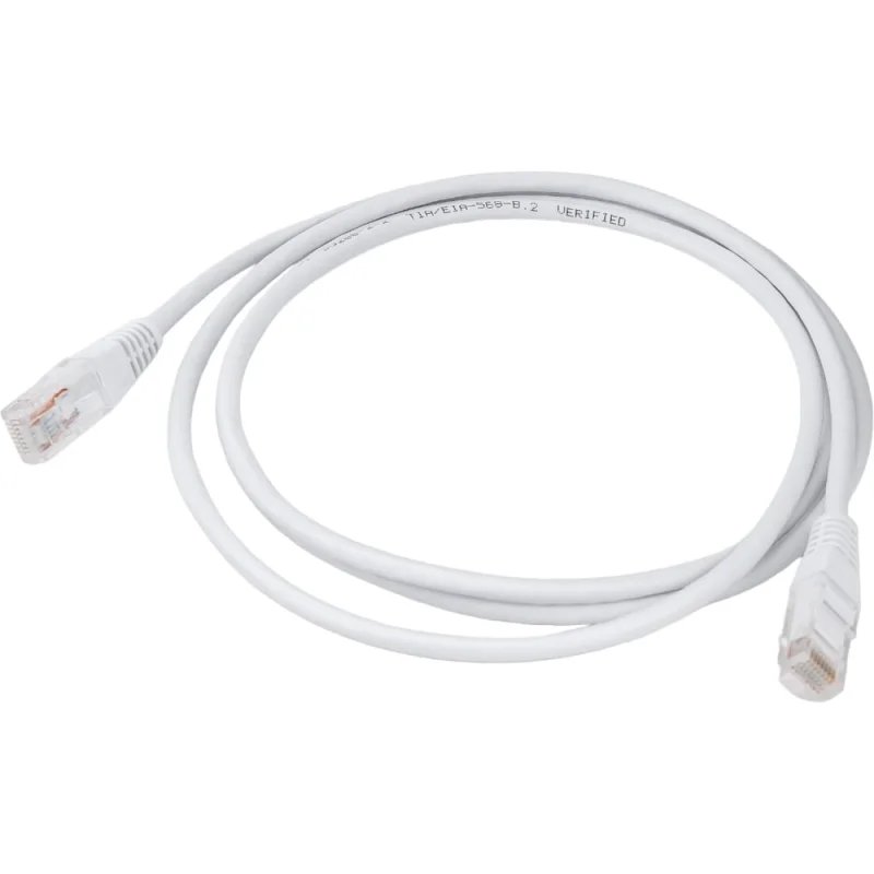 Патч-корд TWT RJ45-RJ45, 4 пары, UTP, категория 5е, 1.5 м, белый, 45-45-1.5-WH