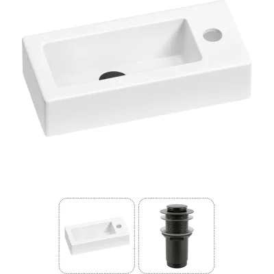 Комплект 2 в 1 Lavinia Boho Bathroom Sink накладная/подвесная раковина 37x18 см 20215854R