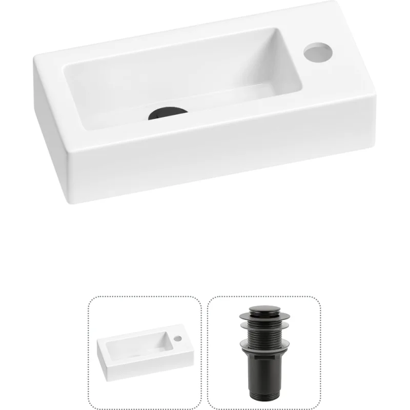 ΠΠΎΠΌΠΏΠ»Π΅ΠΊΡ 2 Π² 1 Lavinia Boho Bathroom Sink Π½Π°ΠΊΠ»Π°Π΄Π½Π°Ρ/ΠΏΠΎΠ΄Π²Π΅ΡΠ½Π°Ρ ΡΠ°ΠΊΠΎΠ²ΠΈΠ½Π° 37x18 ΡΠΌ 20215854R