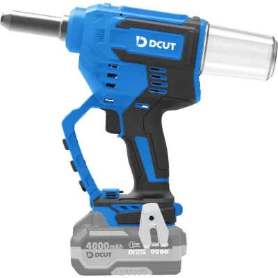 Заклёпочник ак. DCUT DCZ02821, усилие 20000Н, ход 28мм, заклёпка 4,0-6,4мм, кор,б\акк и з\у, сервис 1года DCZ02821-SP0