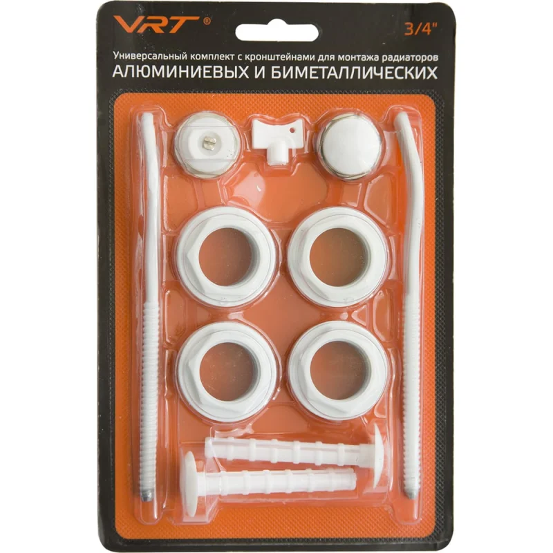 ΠΠΎΠΌΠΏΠ»Π΅ΠΊΡ Π΄Π»Ρ ΡΠ°Π΄ΠΈΠ°ΡΠΎΡΠ° VRT 3/4'' Ρ Π΄Π²ΡΠΌΡ ΠΊΡΠΎΠ½ΡΡΠ΅ΠΉΠ½Π°ΠΌΠΈ 554160