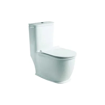Напольный безободковый унитаз Santi Line сиденье микролифт, арматура GEBERIT SL-5019