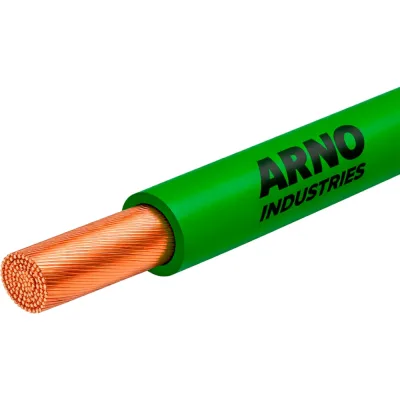 Провод силовой ARNO INDUSTRIES медный, 10м, ПуГВнг(А)-LS 1х2.5 зеленый, гибкий, LS низкое дымо-газовыделение, для электромонтажа ТРТС 23856151