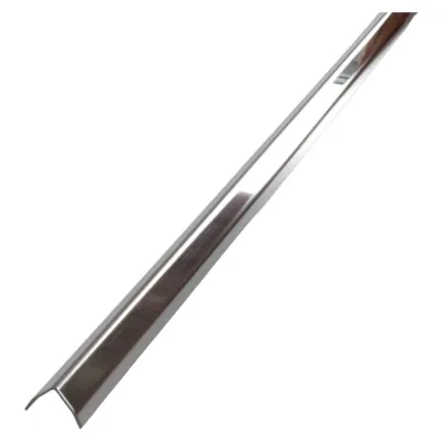 Угол внешний из нержавеющей стали РУССКИЙ ПРОФИЛЬ РПН-У03 15х15 серебро полировка 0,5мм AISI 201 2,7м 4680427163128