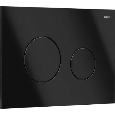 Панель смыва RIVO SYSTEMS neo черный глянцевый (glossy BLACK) 303006