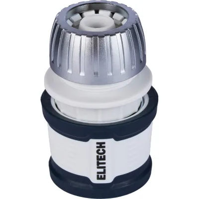 Соединитель для шланга металлический 13 мм 1/2" с аквастопом HF 011MWS Garden Elitech 206040