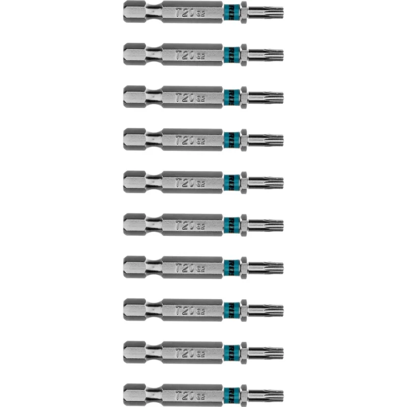 Бита GROSS Torx 20, 50мм, сталь S2, шестигр., 10 шт 114070