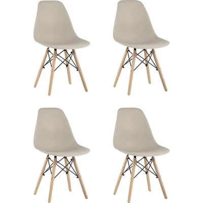 Стул Стул Груп eames бежевый, 4 шт. Y801-V SEAT beige BOX