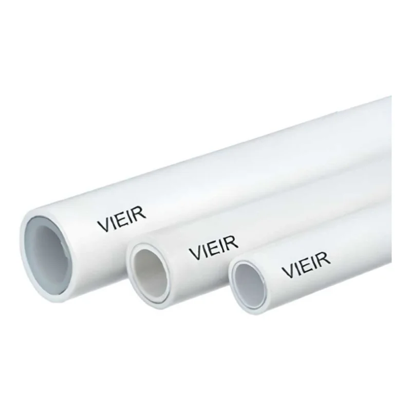 Труба полипропиленовая армированная алюминием VIEIR, 40x5.0 мм PN20 4 метра для отопления и водоснабжения VREA40