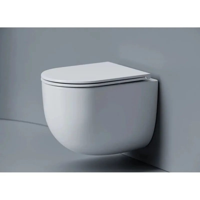 Унитаз подвесной Ceramicanova Voga торнадо 3.0, сиденье микролифт, белый CN4012T