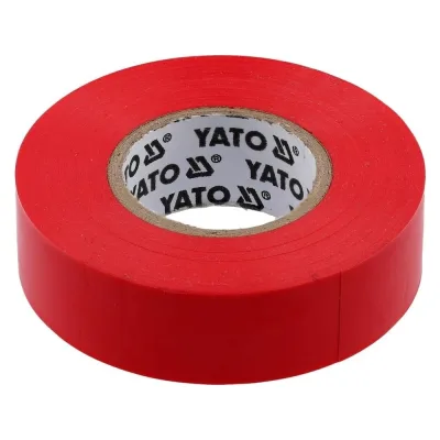 Изолента ПВХ YATO 19 мм, 20 м, красная YT-8166