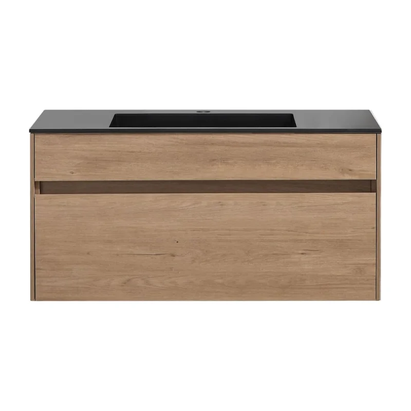 База под раковину VINCEA Chiara 1000 подвесная, 1 выкатной ящик soft-close, N.Oak VMC-2C100NO