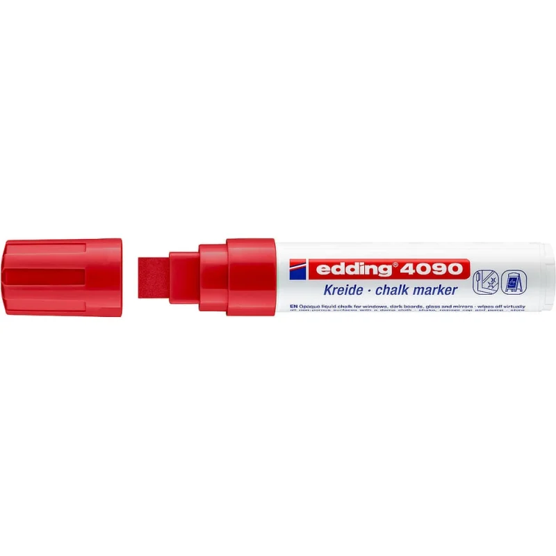 Маркер для окон Edding 4090/2 4-15мм декоративный красный, блистер, 1183387
