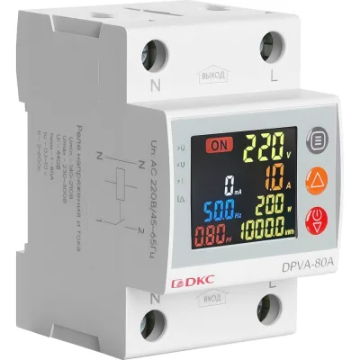 Реле напряжения с контролем тока DKC на 80 А 1 ШТ DPVA 80A DPVA-80A