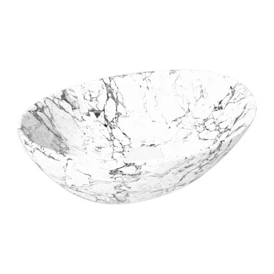 Накладная раковина Teymi Lori 40 белый мрамор T50495 ЦБ-00269578