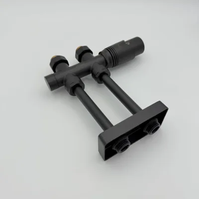 Комплект обжимных трубок VIVALDO DN15 мм, 1/2"РН, L110 мм, с двойным отражателем L100 мм W50 мм H15 мм, антрацит DRP-AT