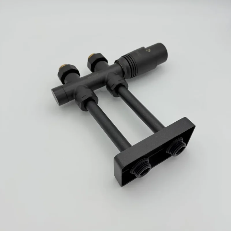 Комплект обжимных трубок VIVALDO DN15 мм, 1/2"РН, L110 мм, с двойным отражателем L100 мм W50 мм H15 мм, антрацит DRP-AT