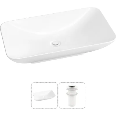 Набор Wellsee 2 в 1 Demure накладная раковина 60x36 см 20214586R