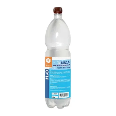 Дистиллированная вода, бутылка 1,5 кг APIS RUQ-021-0011