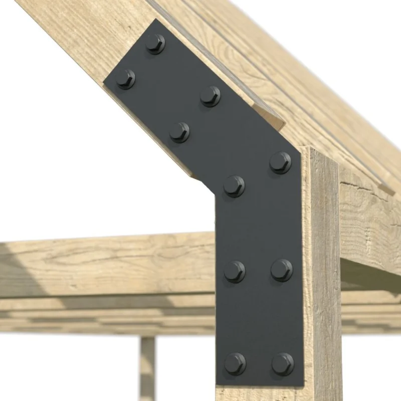 Пластина крепежная АрсеналЪ 3 мм. 135 град. 4 шт. Черная шагрень ARSENAL PERGOLA мод. AR75PV34957-06
