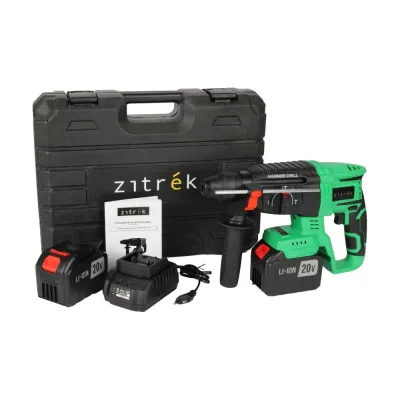 Перфоратор аккумуляторный Zitrek ZKCH20 PRO (20В, Li-ion 2x6.0Ач, з/у, кейс) 083-1060