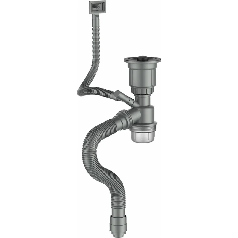 Сифон для мойки с переливом GERHANS K30601B-1