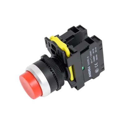 Кнопка ANDELI LA115-A5-11GN/4 красный 1НО+1НЗ ADL10-253